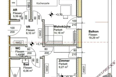 Expose Hochwertige 2- Zimmerwohnung mit 18,29 m² Balkon - NEUBAU