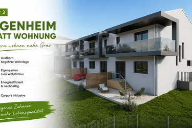 Neubau-Reihenhaus in Gratkorn – modernes Eigenheim nahe Graz mit Garten &amp; Carport - Top 3