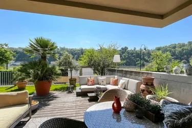 Linz Urfahr: Elegante Garten-Wohnung an der Donau zum Wohlfühlen.