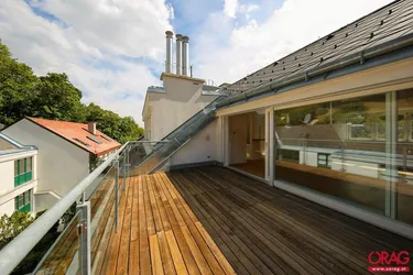 Expose Wohntraum in Grünlage: 4-Zimmer-DG-Wohnung mit großer Terrasse zu mieten in 1190 Wien