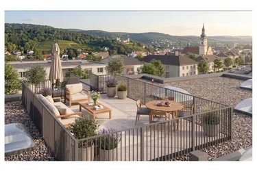 NEUBAU Dachterrassen(T)raum mit Balkon + DACHTERRASSE in zentraler Lage in Baden STADT - SCHLÜSSELFERTIG &amp; PROVISIONSFREI!