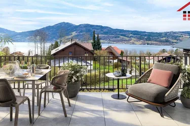 Penthouse mit See- und Gebirgsblick am Attersee