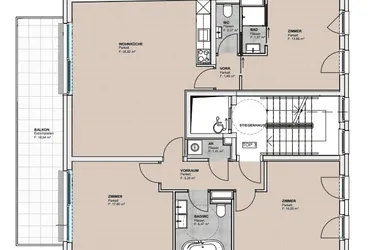 Erstbezug - moderne, sehr sonnige Neubauwohnung mit großzügiger Freifläche in Klosterneuburg