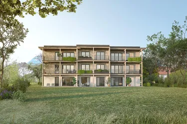 Ferienwohnung Oberösterreich: 3-Zimmer Wohnung mit Terrasse und Stellplatz, Erstbezug