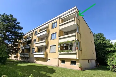 3-Zimmer-Wohnung mit Loggia &amp; Stellplatz in Grünruhelage