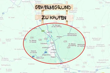 Bezirk Leibnitz: aufgeschlossenes Gewerbegrundstück ca. 4.000 m² zu kaufen