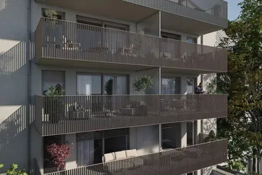 Linz-Urfahr | Helle 3-Zimmer-Neubauwohnung mit großer Terrasse in den ruhigen Innenhof!