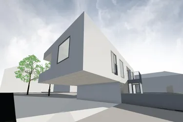 Grundstück - Wohnhaus mit 2 Einheiten- Projektstudie
