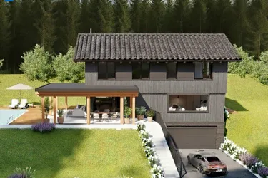 Traumhaftes Massivholz Einfamilienhaus Projekt in Hof - absolute Alleinlage