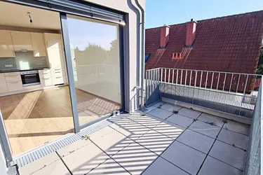 GRÜNBLICK, RUHELAGE, 58 m2 Neubau mit 18 m2 Balkon, Wohnküche, 2 Zimmer, Wannenbad, 2. Liftstock, Lavendelweg