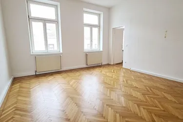 VIKTOR-ADLER-MARKT, 74 m2 Altbau, 2 Zimmer, Küche, Duschbad, Parketten, Columbusgasse, U1-Nähe