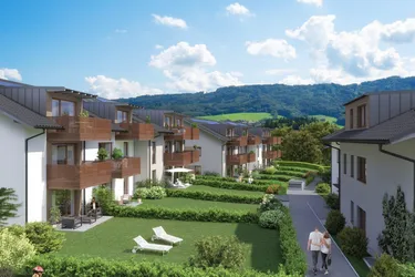 Ortszentrum Hallwang - gemütliche 3 Zimmer Erstbezugs-Wohnung mit großzügigem Balkon!