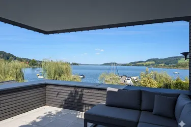 Großzügige Erstbezugs-Terrassenwohnung mit Seezugang direkt am Obertrumer See!