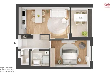 Gemütliche 2 Zimmerwohnung im 14. Bezirk - Top 15
