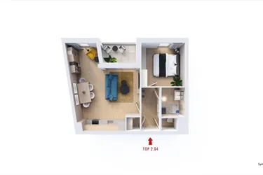 Tolle 2-Zimmer Wohnung in Ruhelage - Top 2.04