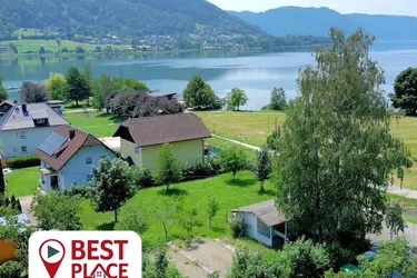 Ossiachersee: Sonniger Baugrund mit Seeblick nahe Schiffsanlegestelle