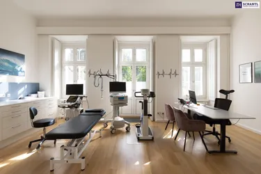 PROVISIONSFREI! Perfekter Start in die Selbstständigkeit – Praxisraum mit 34,61 m² in etablierter Arztpraxis in bester Grazer Innenstadtlage. Jetzt Video-Rundgang ansehen!