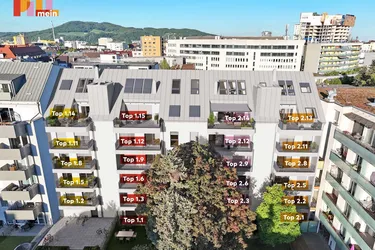Rascher Baufortschritt! "PILLmein" - 101 m² Penthouse mit 14 m² Terrasse (Top 1.14)