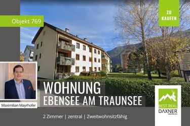 Expose Ebensee: Freundliche 2-Zimmer-Wohnung in zentraler Lage zu verkaufen