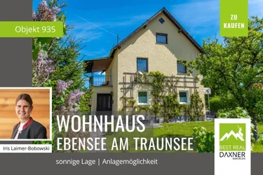 Wohnhaus mit separater Einliegerwohnung in sonniger Lage von Ebensee am Traunsee