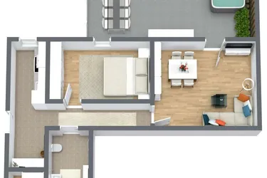 Mariatrost - Ruhige, vollmöblierte 2-Zimmerwohnung mit großer Terrasse zu verkaufen