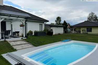 Bungalow mit Pool &amp; Garten - Nahe Golfplatz *Videorundgang*