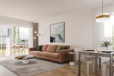 Expose Weinumrankter Balkon mit Grünblick - Wohn(t)raum mit 3-Zimmern