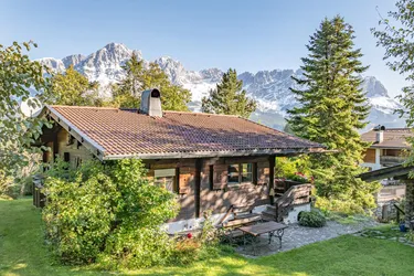 Freizeitwohnsitz-Idylle mit Blick auf den Wilden Kaiser