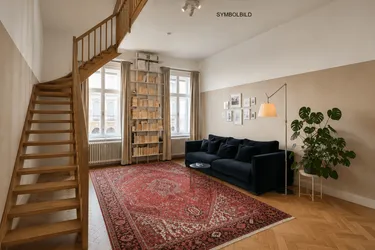 ERSTBEZUG nach Sanierung, Augartenpark und Innenstadtnähe, **RARITÄT** 4 ZI + Küche Altbaumaisonette, 3 Balkone + Garten*, Förderung**
