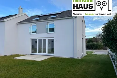 Nachhaltige Ziegelmassivbauweise! Energiesparhaus mit 4 Zimmern, Vollunterkellerung und Eigengrund samt 2 Parkplätzen.