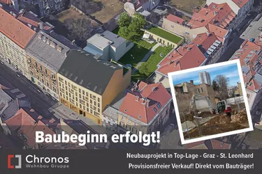 AKTION! Kaufnebenkosten sparen! Neubauprojekt in Toplage! Graz St.Leonhard!