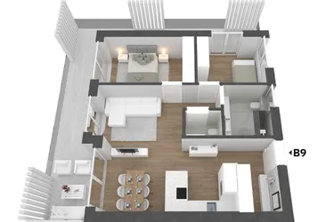 B9 Brixen: Ihr exklusives Zuhause mit großzügigen Fenstern, modernem Komfort und großer Terrasse. Entdecken Sie Ihre 4-Zimmer-Wohnung im 2. Obergeschoss – ein Lebensraum voller Freiheit. 