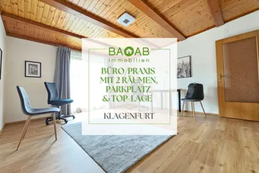 Büro/Praxis mit 2 Räumen, Parkplatz &amp; Top-Lage in Klagenfurt