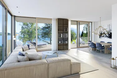 SELINA-EXKLUSIVES GARTENAPARTMENT AM SEE Direkt am Wasser wohnen. Direkt am Mondsee.