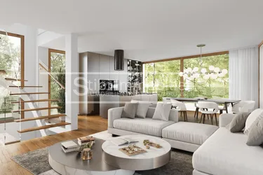 GREEN PANORAMA-Eleganz &amp; Moderne treffen Ruhe &amp; Erholung! – Exklusive Maisonette-Wohnung mit Garten, Terrassen &amp; Pool