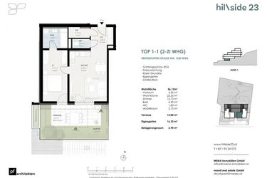 Hübsche 2-Zimmer-Wohnung mit Garten zu verkaufen!