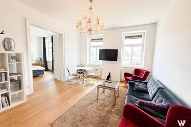 Stilvoller Luxus trifft Altbauflair – Traumhafte 3-Zimmer-Wohnung im 15. Bezirk