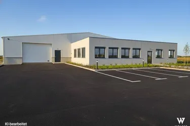 +++ IN BAU +++ Moderne Lagerhalle mit hochwertigem Bürotrakt im Betriebsgebiet Hausleiten | Grundstücksfläche ca. 2460 m2 | Bürotrakt mit ca. 231 m2 | Lagerhalle mit ca. 1009 m2 | Parkplätze | E-Ladestation geplant