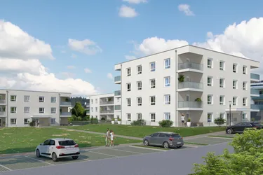 Neubau: geförderte 3-Raum Mietwohnung mit Kaufoption in Rohrbach-Berg