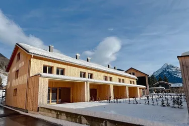 Bregenzerwald - Au, Vollholz Reihenhaus mit Garten, Terrasse und Schuppen, Edelrohbau, tolle Wohnbauförderung