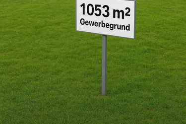 TOP BAUGRUNDSTÜCK für GEWERBE (Musterfoto) - 2 Größen vorhanden