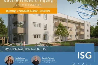 Neubauwohnungen im Mietkauf - Top 5 im EG mit 2 Zi. inkl. Eigengarten und Carport