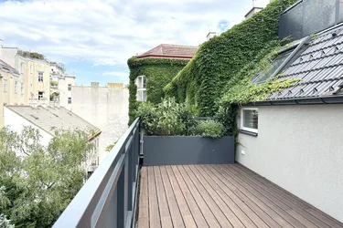 Bestlage nahe Belvedere! Luxuriöse 3-Zimmer-Erstbezug-Dachgeschoss-Wohnung mit zwei Balkonen in historischem Gebäude