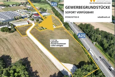 GEWERBEZONE WELS-OST - OÖ.ZENTRALRAUM+++DIREKT AN DER A25 / ÖBB-Terminal / AST Wels-Ost