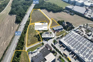 Gewerbegrundstücke im Nahbereich des ÖBB-Frachten-Terminals in WELS-OST- ab sofort verfügbar!