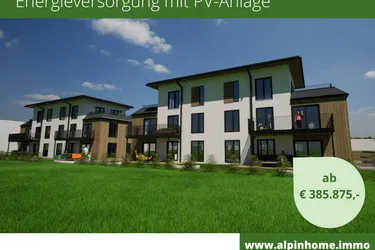 Expose Ihr neues Zuhause mit Terrasse und Garten! Energieeffiziente 3-Zimmerwohnung in Holzbauweise