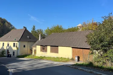 Expose Haus mit Schuppen und Wildkräutergarten