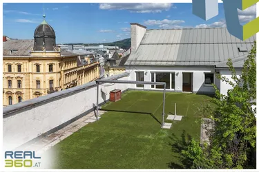 Innenstadtpenthouse mit 160 m² Dachterrasse und optionalem TG-Platz!