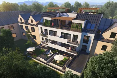 FRÜHJAHRSAKTION: Neu errichtete DG-Wohnung mit 3 Terrassen
