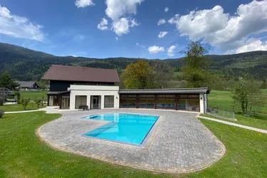 Bodensdorf am Ossiachersee: besondere 2-ZI-Dachgeschoss Wohnung mit Balkon, allgemein XL SPA &amp; Pool